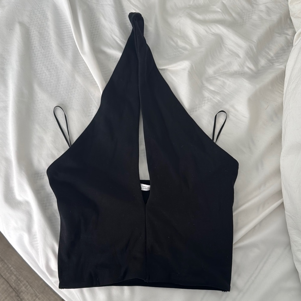 Zara Black Halter Top